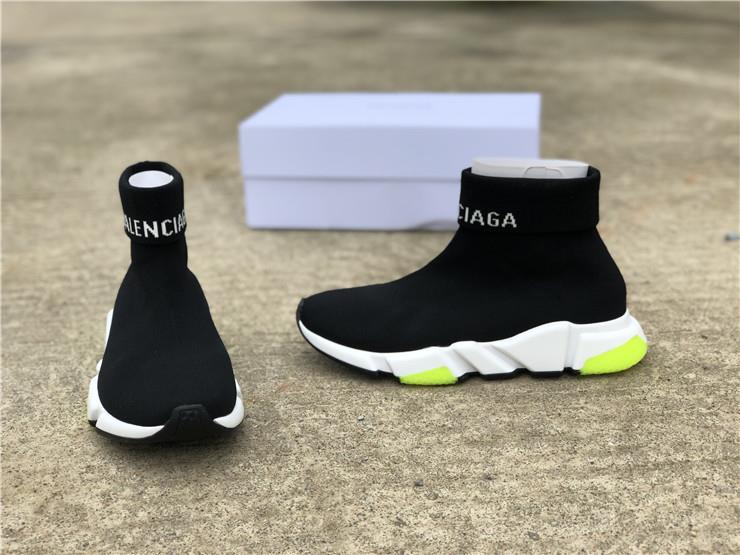 green balenciaga speed trainer