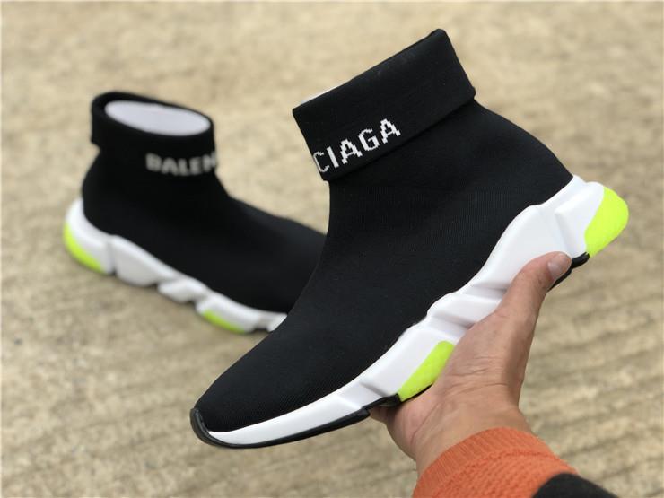 balenciaga speed trainer low womens green