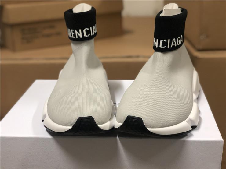 gray balenciaga speed trainer