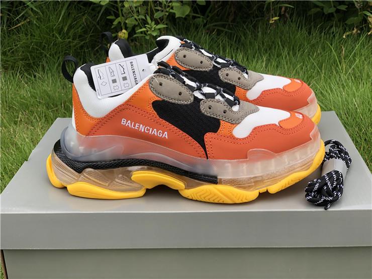balenciaga triple s orange