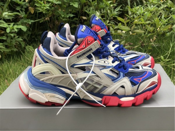 Balenciaga Track.2 Sneaker Beige/Blue/Red
