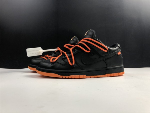 Off-White x Nike Dunk Low Black Orange CT0856-005