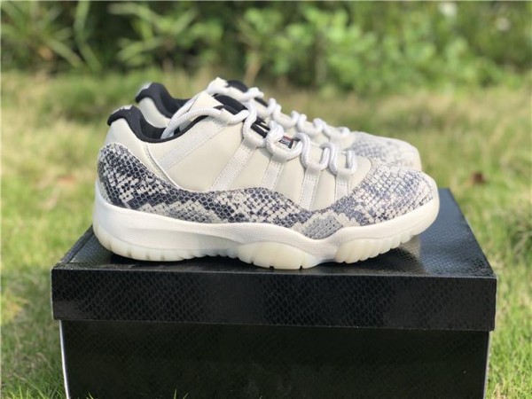 Air Jordan 11 Retro Low Le "Snakeskin" 2019 Light Bone (AJ-1020)
