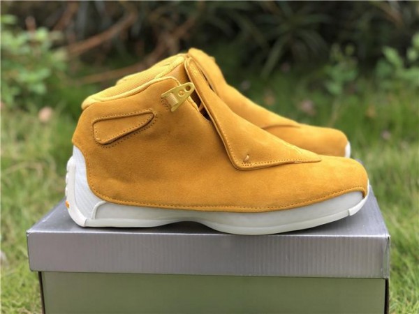 Air Jordan 18 Retro "Yellow Suede" AA2494-701 (AJ-0524)