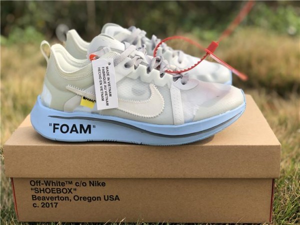 OFF-WHITE x Nike Zoom Fly White Blue (OW-0038)