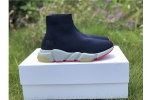 Balenciaga Speed Sneaker Navy/White-Yellow/Red