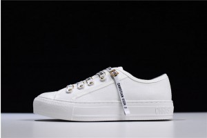 Dior Walk'N'Dior Low Top White Canvas KCK177CVA_S06W