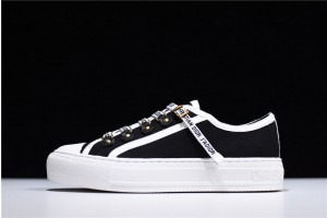 Dior Walk'N'Dior Low Top Black Canvas KCK177CVA_S12X