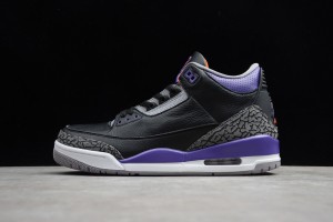 Air Jordan 3 Black "Court Purple" CT8532-050