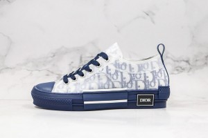 Dior B23 Low Top Blue Oblique Sneaker 3SN249YNT_H565