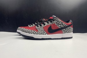 Supreme x Nike SB Dunk Low Pro "Red Cement" 313170-600