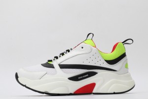 Dior B22 Sneaker White Yellow Red 3SN231YAO_H061