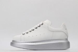 Alexander McQueen Oversized Sneaker White Glitter Sole