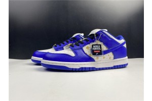 Supreme x Nike SB Dunk Low Stars Hyper Blue DH3228-100