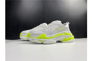 Balenciaga Triple S White/Fluorescent Green 