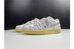 Off-White x Nike Dunk Low "The 50" White Silver DM1602-127