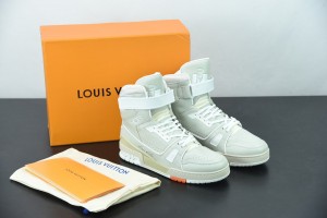 LV Trainer Sneaker Boot 408 White