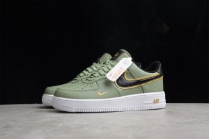 Nike Air Force 1 Low Olive Green Gold Swoosh DA8481-300