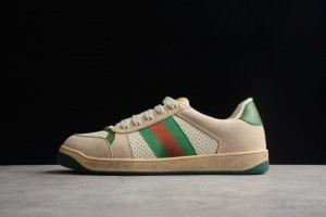 Gucci Screener Sneaker White with Green