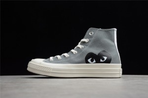 CDG Play x Converse Chuck 70 Hi Steel Gray 171847C