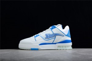 LV Trainer Sneaker White/Blue 430M