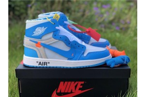 OFF-WHITE X Air Jordan 1 Retro High OG "UNC" AQ0818-148