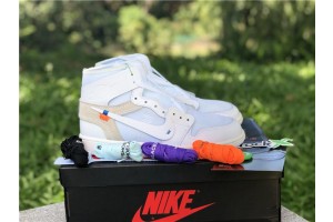 OFF-WHITE X Air Jordan 1 Retro High White AQ0818-100