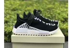 2017 Chanel X Pharrell X Adidas Originals Hu NMD AC7190 Black White (HR-0007)